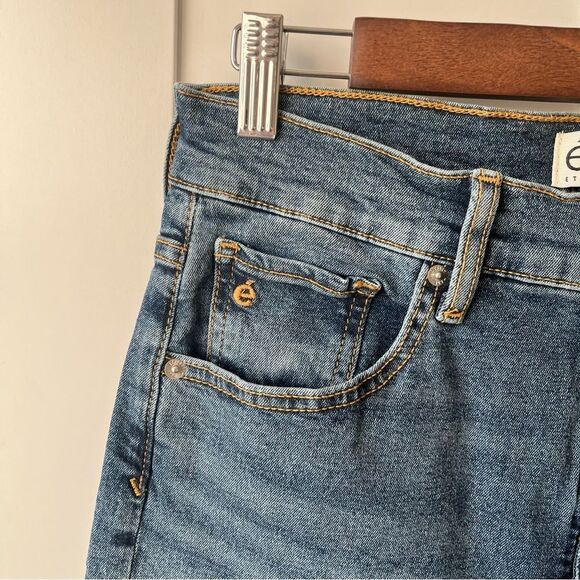 Etica Anthropologie Anya High Rise Modern Flare Jean Raw hem Northport sz 29 NWT - Picture 7 of 15